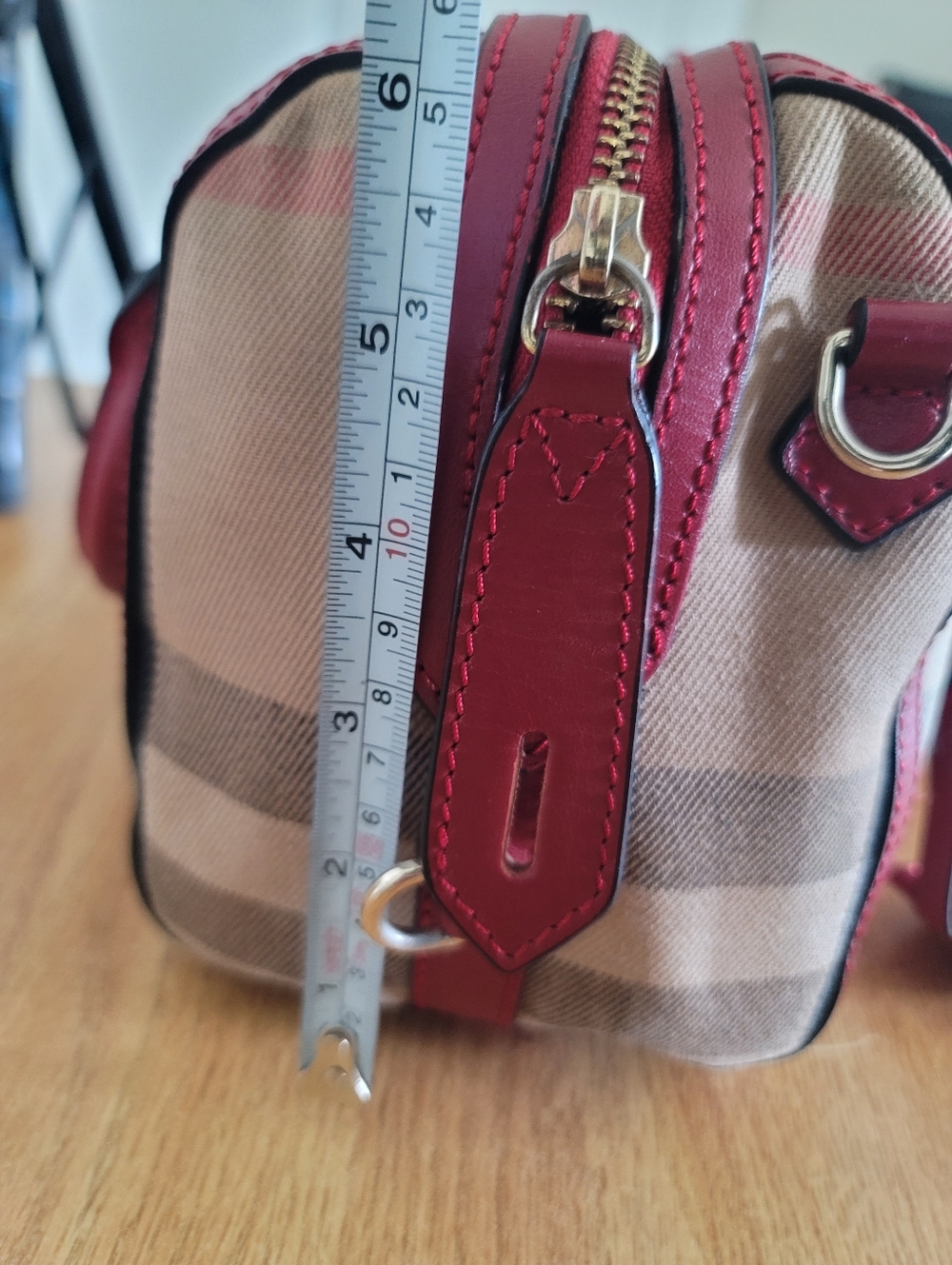 Burberry Tricolor Canvas Leather Boston Bag - Picture 15 of 17